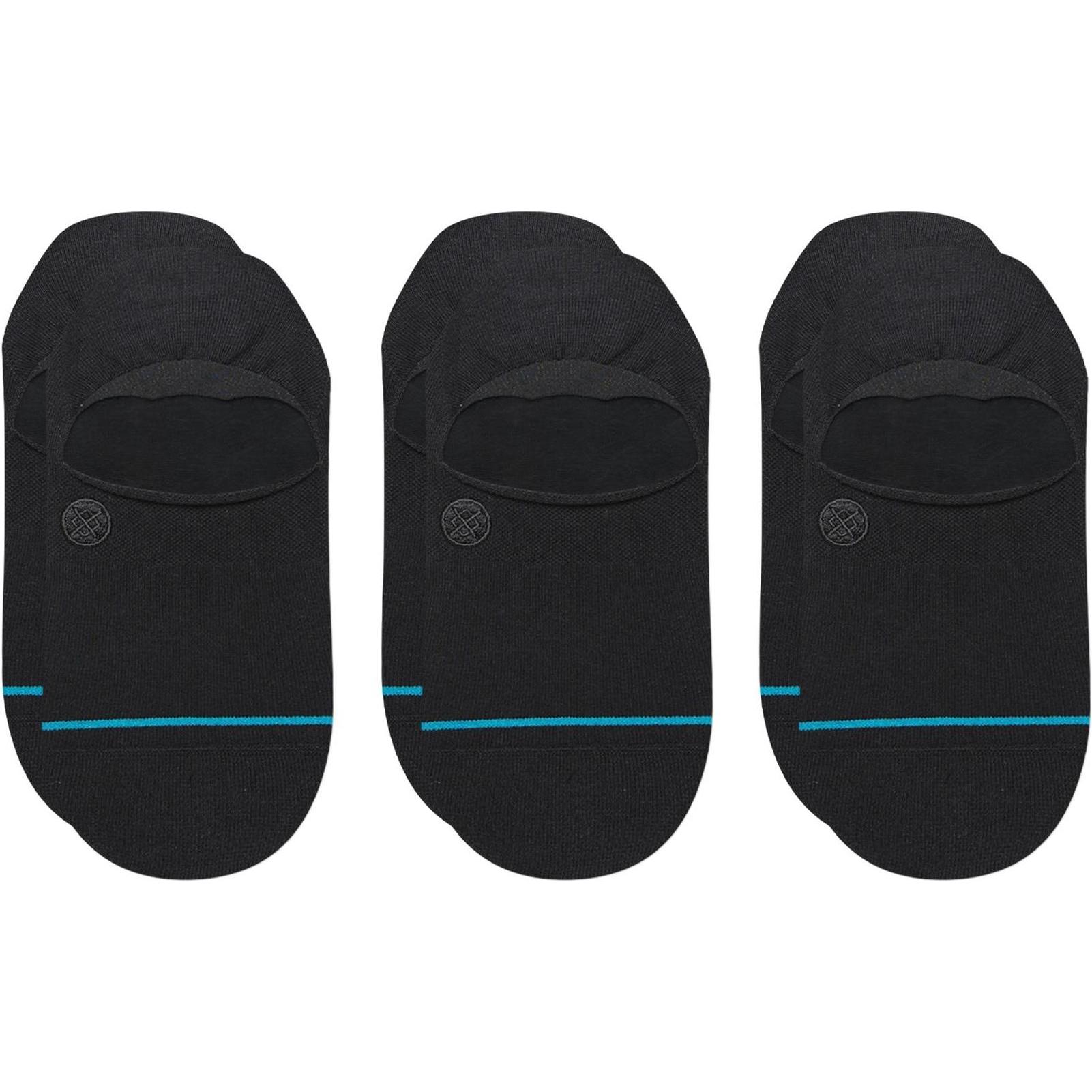 Thumbnail - Stance, Herren, Socken, Socken Icon No Show Schwarz 3er-Pack, Schwarz, (3er Pack, 35 - 37)
