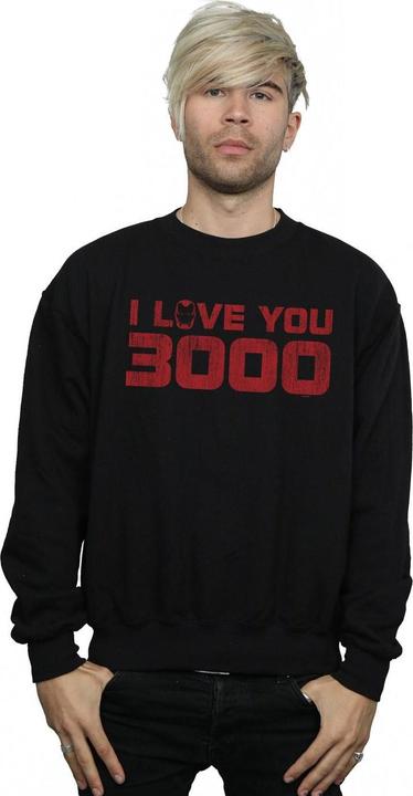 Actual product image Mens Avengers Endgame I Love You 3000 Distressed Sweatshirt (3XL)