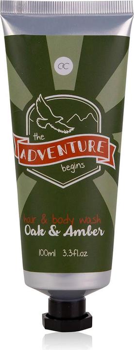 Immagine prodotto Accentra Lavaggio per capelli e corpo ADVENTURE COLLECTION in tubo, 100ml, fragranza: Oak & Amber, colore: (100 ml)