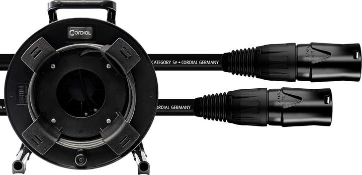 Produktbild Cordial Ethernet-Kabelhaspel CAT 5E S/UTP etherCON 50 Meter mit HIROSE RJ45 Stecker (S/UTP, CAT5e, 50 m)