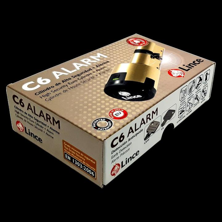 Actual product image Lince Advanced Security Alarm Cylinder with 100 dB Siren and Anti-Intrusion Protection