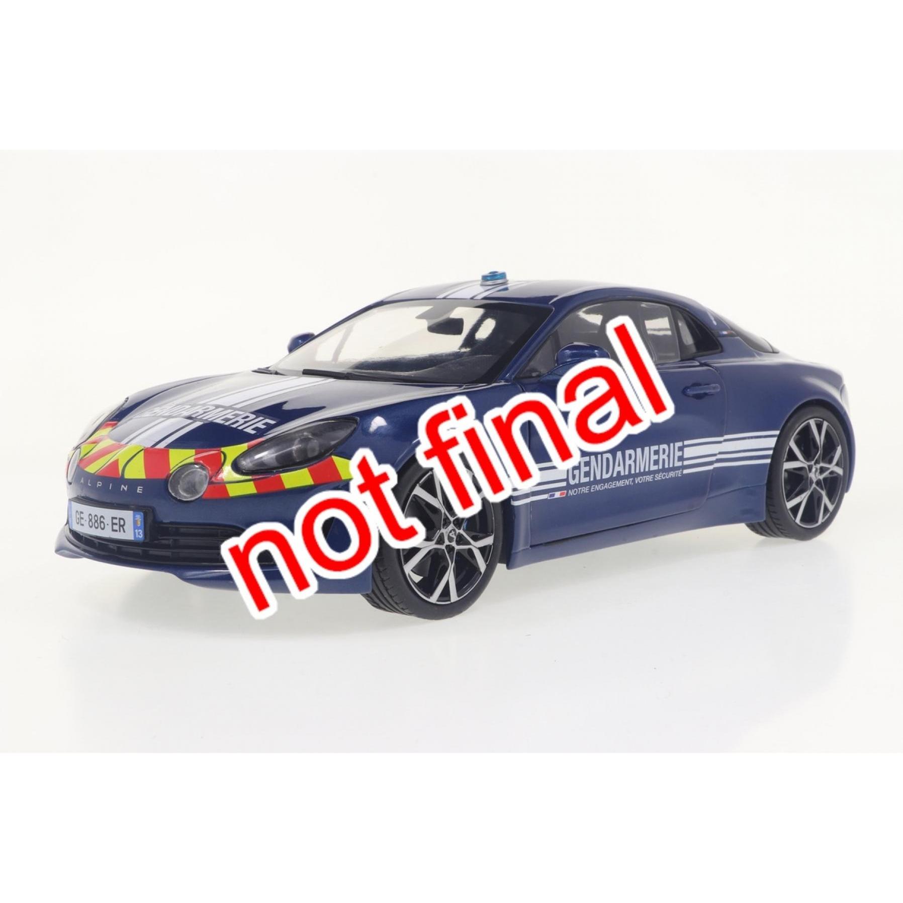 Thumbnail - Solido 1:18 Alpine A110 Gendarmerie blau