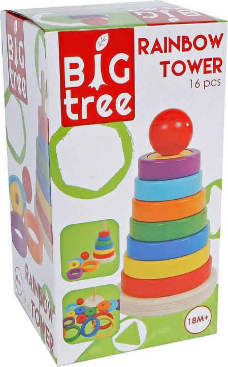 Actual product image Wooden stacking pyramid FSC, 16 pcs.