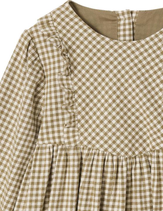 Produktbild Vertbaudet Mädchen Volantkleid mit Vichykaro (128)