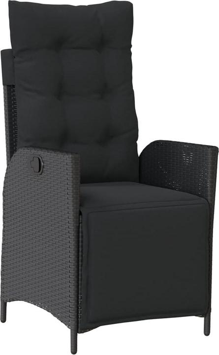 Immagine prodotto VidaXL Mobili da giardino set da pranzo set da giardino gruppo di sedute 7 pezzi in polirattan nero (190 cm)