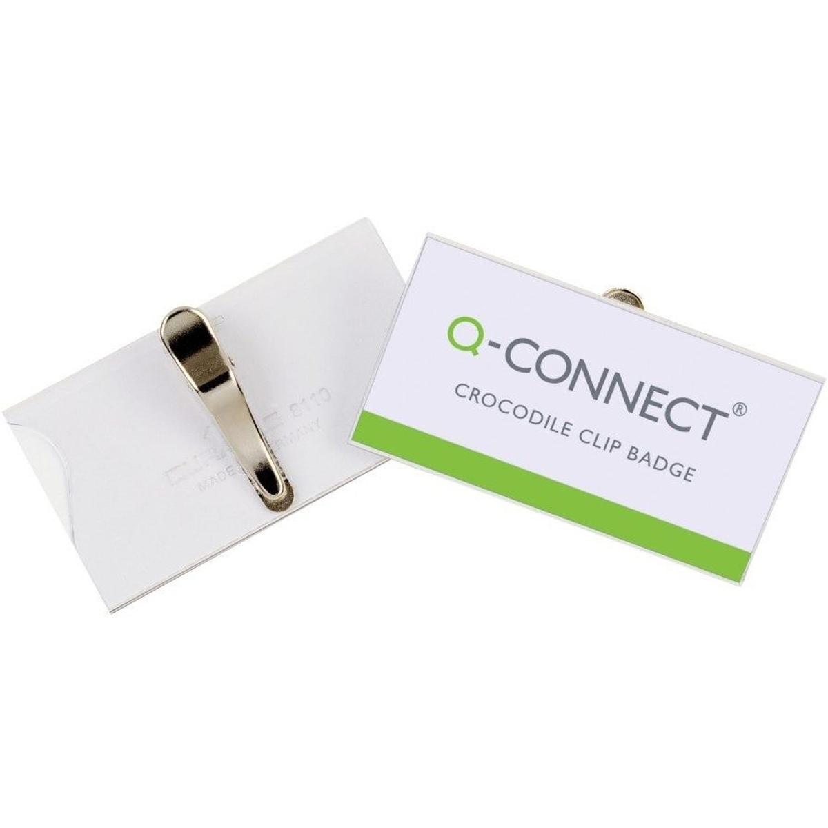 Q-Connect, Informationsschild, Namensschilder mit Krokoklemme