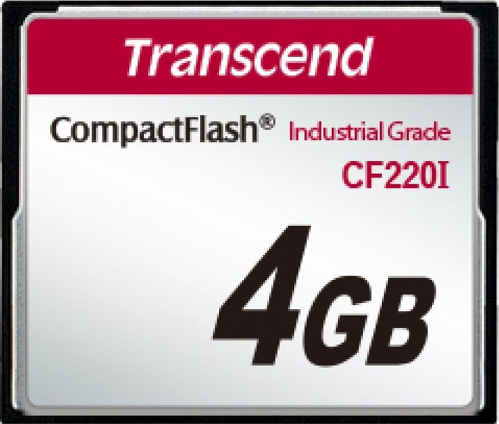 Image du produit Transcend CFCard 4GB Industrial UDMA5 (4 Go, CF)