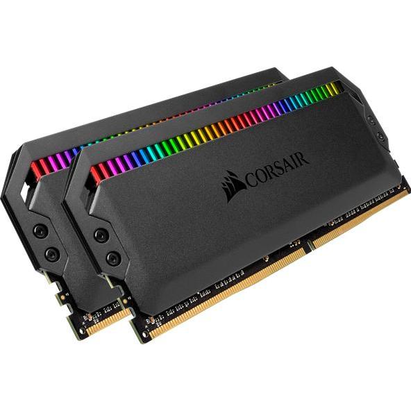 Thumbnail - Corsair Dominator Platinum RGB (2 x 16GB, 3200 MHz, DDR4-RAM, DIMM), RAM, Schwarz