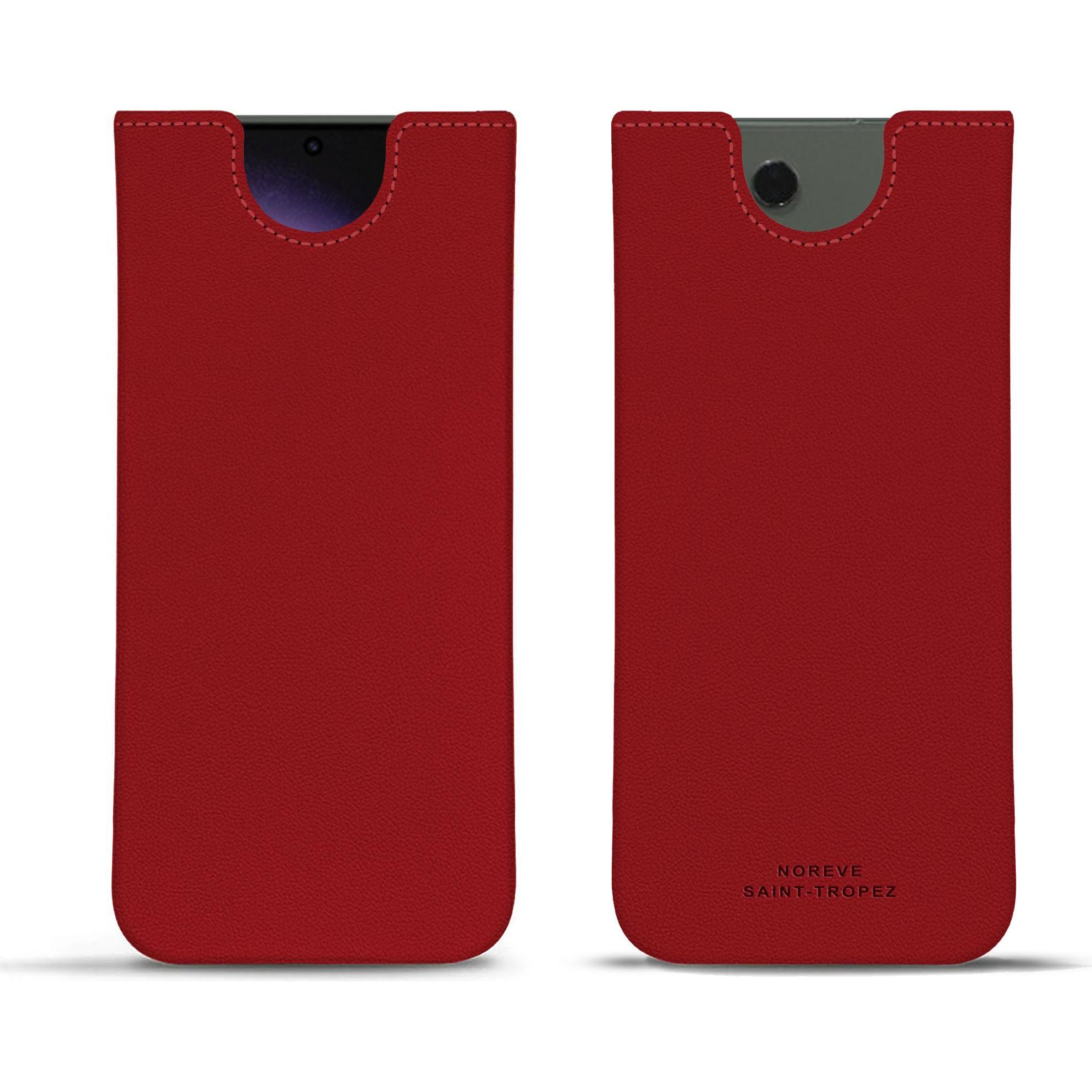 Noreve Lederschutzhülle (Samsung Galaxy S24 Ultra), Smartphone Hülle, Rot