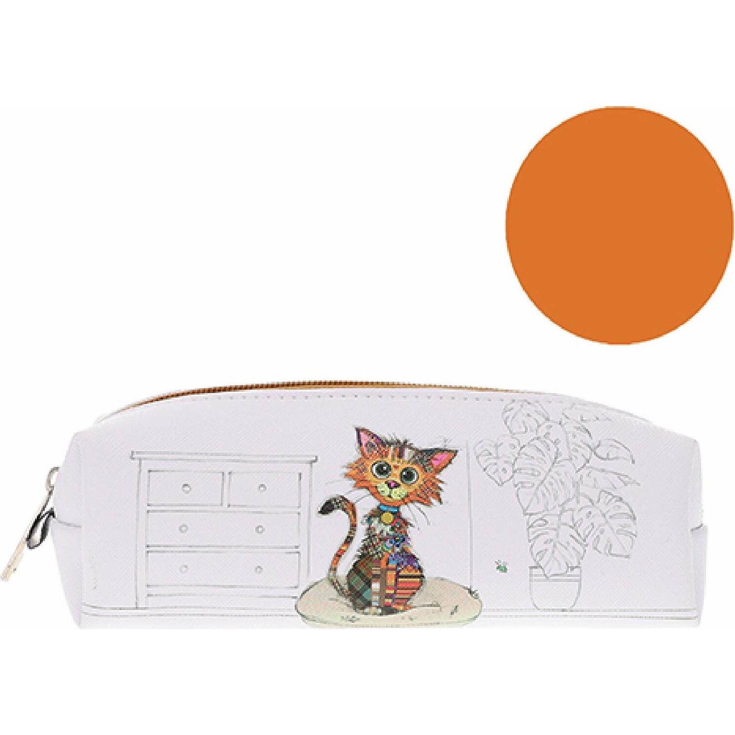 Kiub, Etui, mäppchen quadratische katze aus pu kinder kook