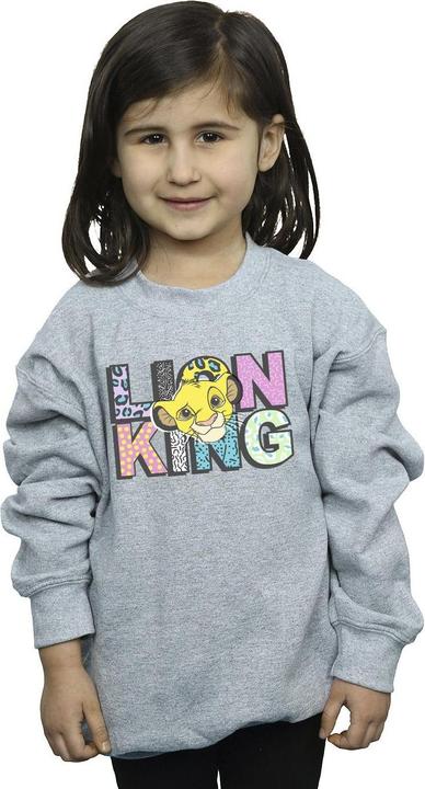 Produktbild Disney The Lion King Pattern Logo Sweatshirt Mädchen (152, 158)