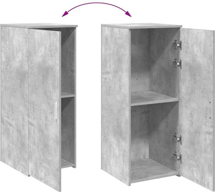 Actual product image vidaXL Storage cupboard concrete grey 40x45x103.5 cm Wood-based cupboard (45 x 40 x 103.50 cm)