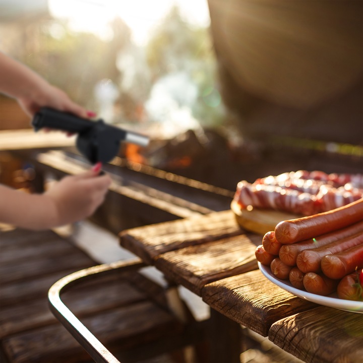 Immagine prodotto Relaxdays Soffiatore barbecue, manuale