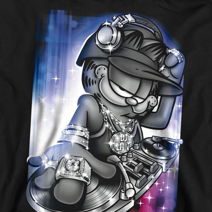 Immagine prodotto Garfield DJ Lazy Felpa Adulto Unisex (XXL)