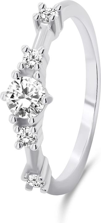 Produktbild Brilio Silver - Charming silver ring with zircons RI040W - Circuit: 60 mm (60)