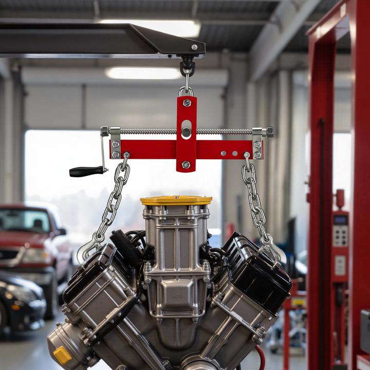 Produktbild Wiltec 900kg Balancierer Positionierer Motorkran Werkstattkran Hebekran Traverse Kran (300 mm)