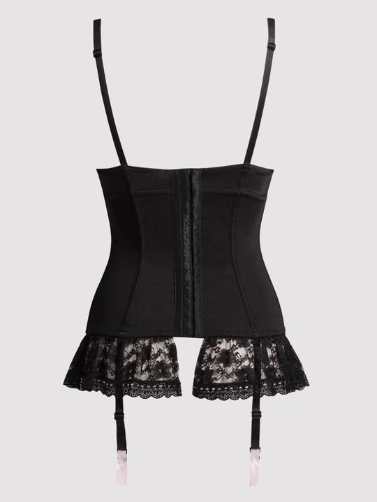 Produktbild Lovehoney Seduce Me Push-Up Basque Set, Farbe: Black, Grösse: Large (L)