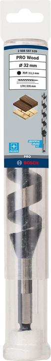 Produktbild Bosch Professional Zubehör PRO Wood Holzschlangenbohrer, 32 x 170 x 235 mm (11.1 mm)