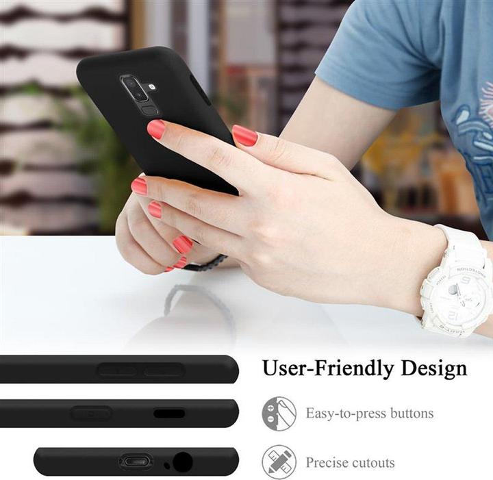 Actual product image Cadorabo TPU Liquid Silicone Case Cover (Samsung Galaxy J8 (2018))