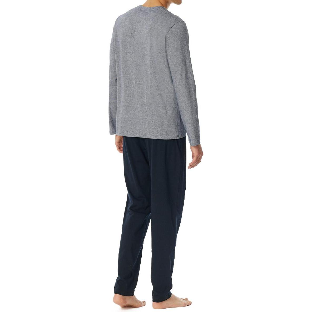 Thumbnail - Schiesser, Herren, Pyjama, Schlafanzug lang, Blau, (56)