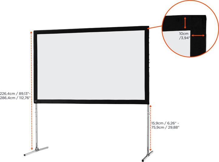 Produktbild Celexon Mobile Expert Business Format - Projektionsschirm mit abnehmbaren Füssen - 359 cm (141.34", 16:10)