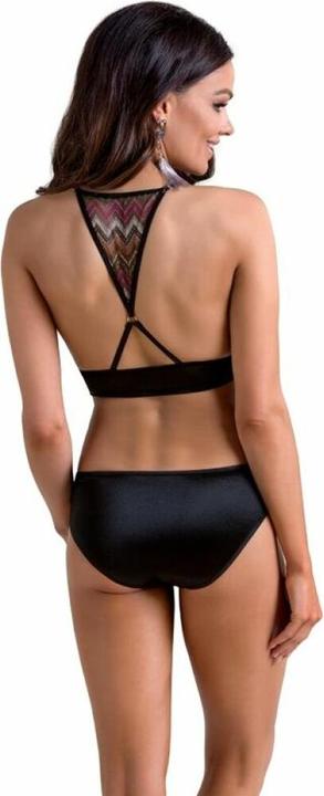 Image du produit Casmir Bralette et slip en satin avec motif en zigzag (L, XL)