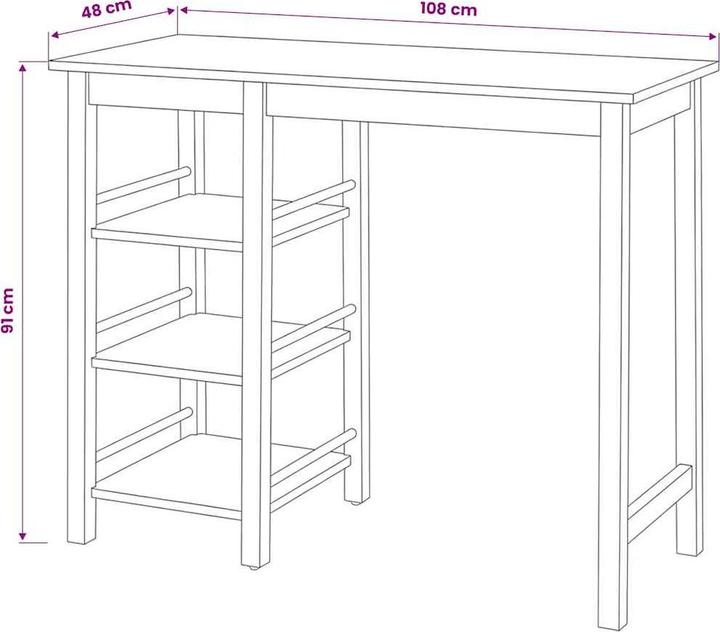 Produktbild vidaXL Bar-Set (108 x 48 x 91 cm)