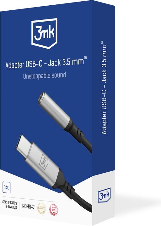 Actual product image 3MK USB C - 3.5mm jack (USB 3.2 Gen 1)