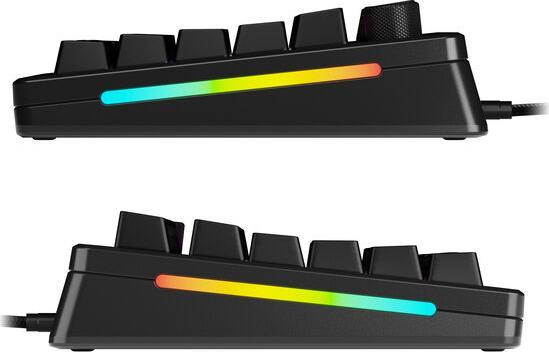 Actual product image Glorious GMMK 3 Pro 75 % Custom Gaming Keyboard - Pre-Built, ISO (DE), Fox Switches, black (DE, Cable)