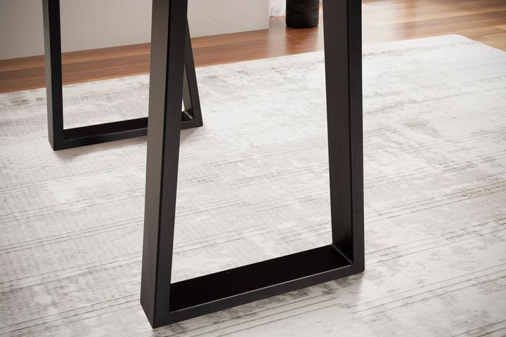 Produktbild FineBuy Schreibtisch Bürotisch 118 cm Akazie Massivholz Laptoptisch Baumkante (118 x 41 x 76.50 cm)