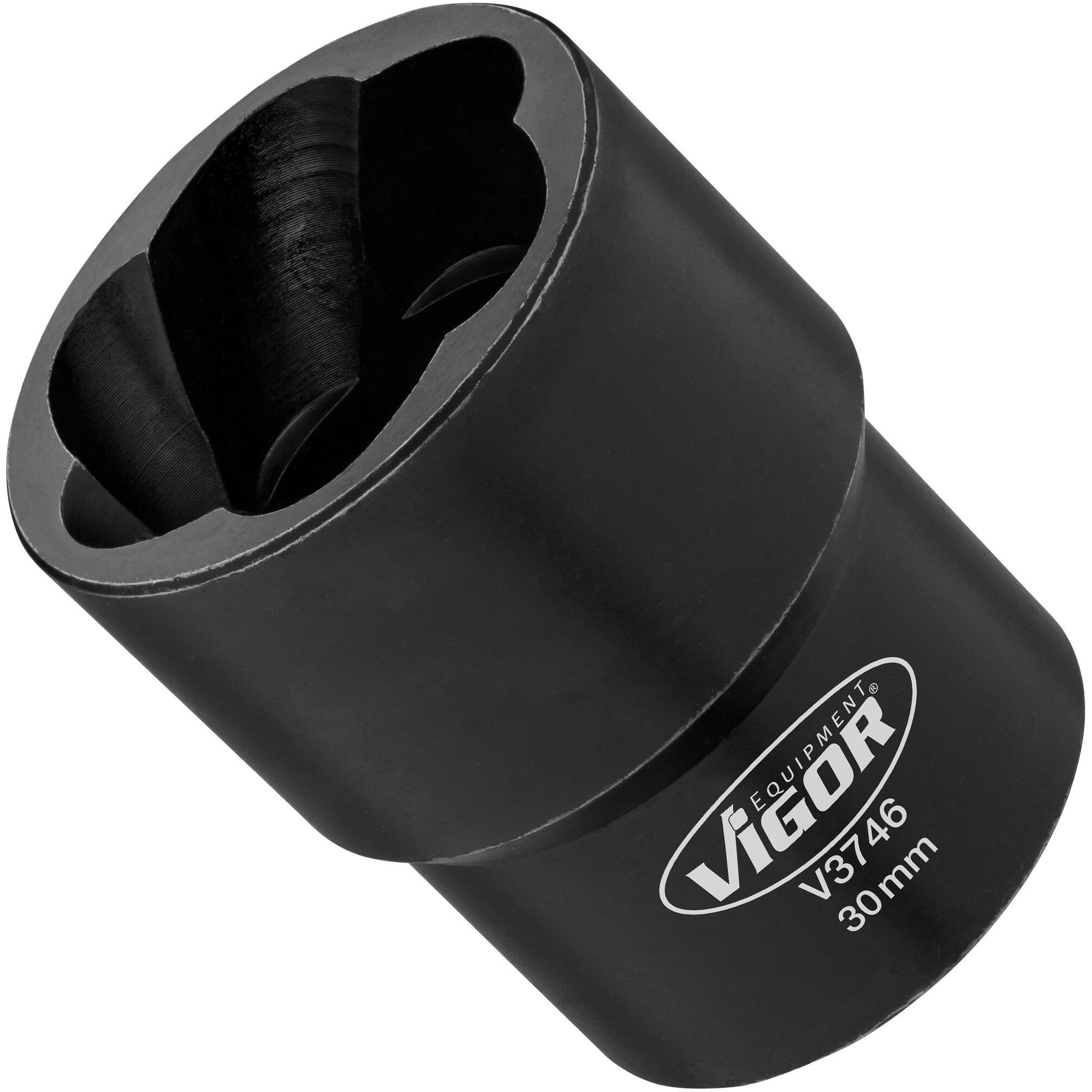 Thumbnail - Vigor, Steckschlüssel + Stecknuss, Spiralnutenausdreher-Einsatz ∙ V3746 ∙ Vierkant12,5 mm (1/2 Zoll) ∙ Aussen Schraubena...