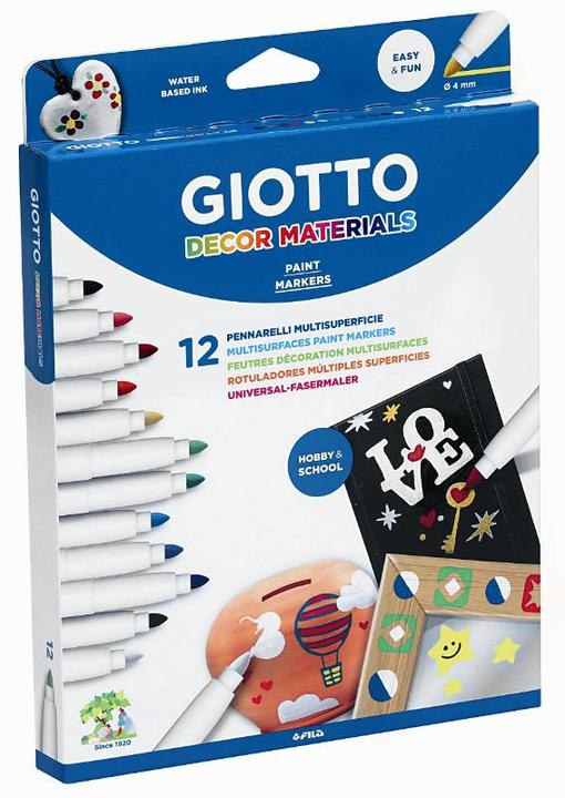 Image du produit Giotto Marqueur de matériaux de décoration 12 pièce(s) (12x)