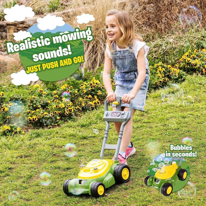 Actual product image John Deere Bubble & Fun Rasenmäher