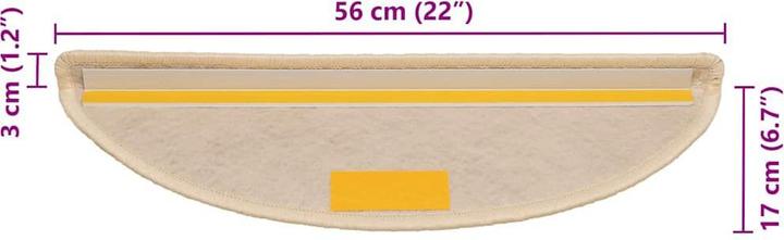 Immagine prodotto vidaXL Stufenmatte (56 x 17 cm)
