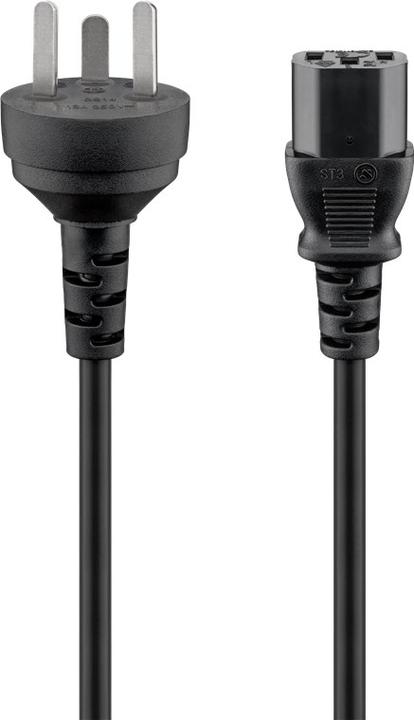 Actual product image Goobay Power Cable Denmark Type K, 2 m, Black (2 m)
