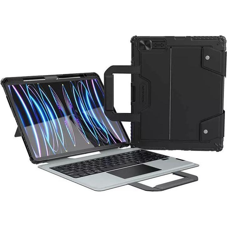 Nillkin Bumper GO Keyboard Case (Backlit Version) for iPad Pro 12.9 2020/2021/2022/ Air 13 2024 Blac, Tablet Tastatur, S...