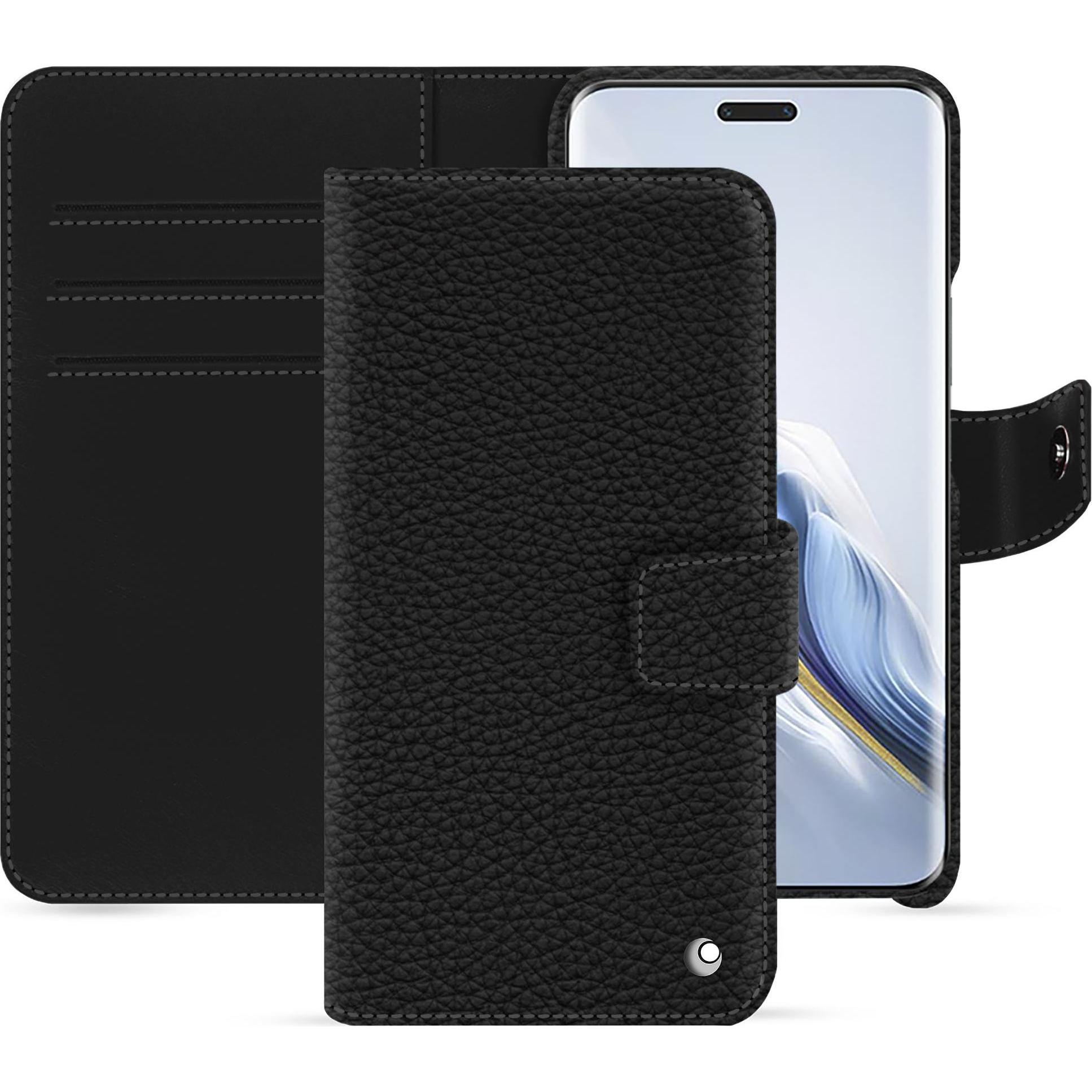 Noreve Lederschutzhülle Honor Magic6 Pro (Honor Magic6 Pro), Smartphone Hülle, Schwarz