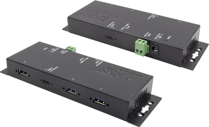 Image du produit Exsys EX-1190HMVS-PV, 4x HUB USB 3.0 / 3.1 (USB-C, 4 ports)