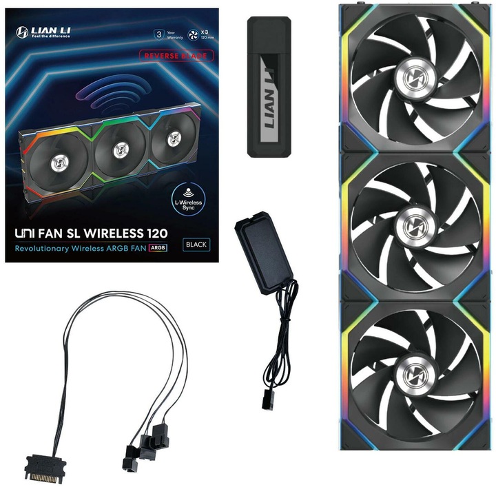 Produktbild Lian-Li Uni Fan SL Wireless (120 mm, 3 x)