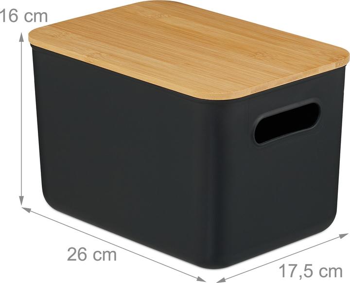 Actual product image Relaxdays 2x storage box (26 cm, 2x)