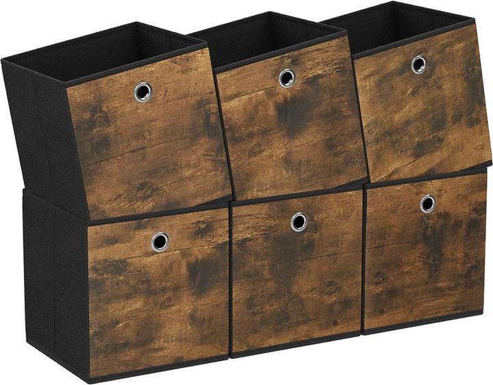 Actual product image Songmics Aufbewahrungsbox Braun/Schwarz