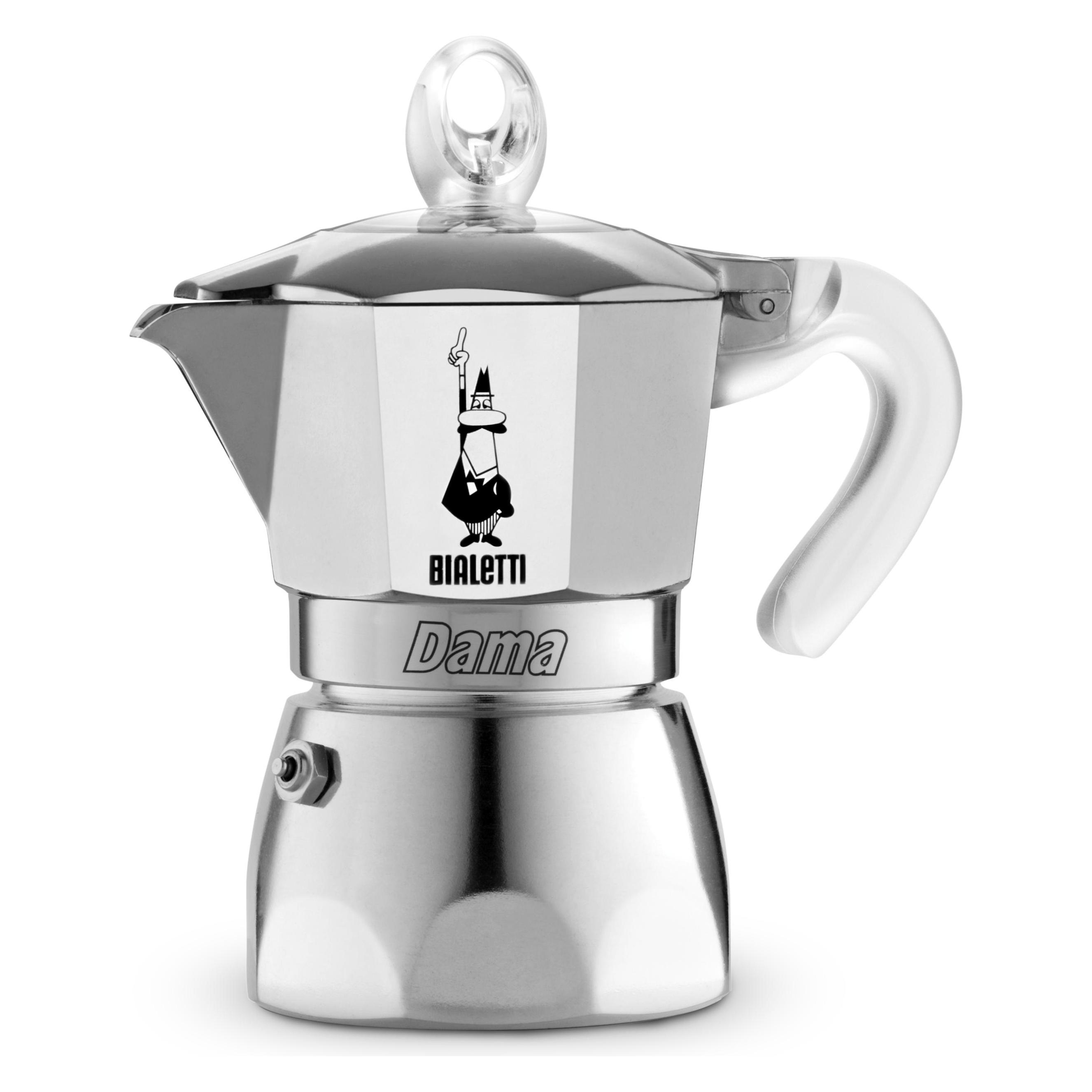 Bialetti Argento New Dama Pure Ice 1Cup, Caffettiera Moka,
