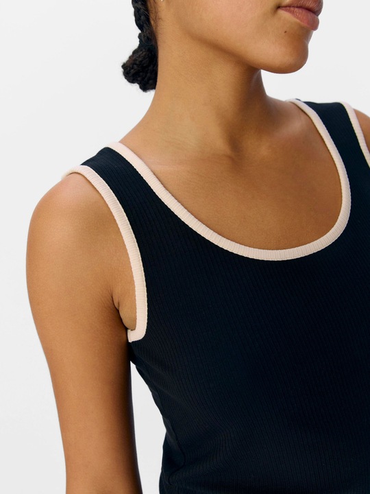 Produktbild Object Geripptes Tanktop (M)