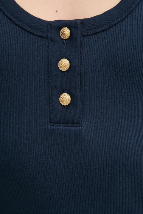 Image du produit Tommy Hilfiger Robe Bodycon Cintrée Henley Or (S)