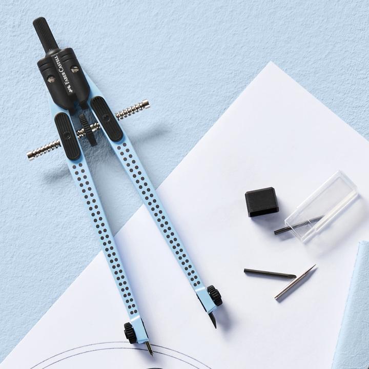 Image du produit Faber-Castell Compas à réglage rapide Grip sky blue