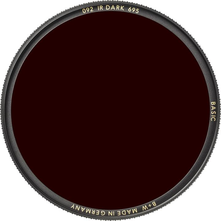 Actual product image B+W 092 Infrared filter, dark red 695, no coating/Basic 67mm (Infrared-passing filter, 67 mm)