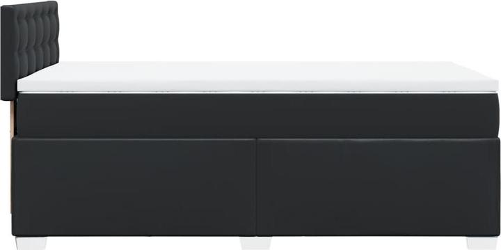 Produktbild vidaXL Bo x springbett mit Matratze 90 x 200 cm Kunstleder (90 x 200 cm)