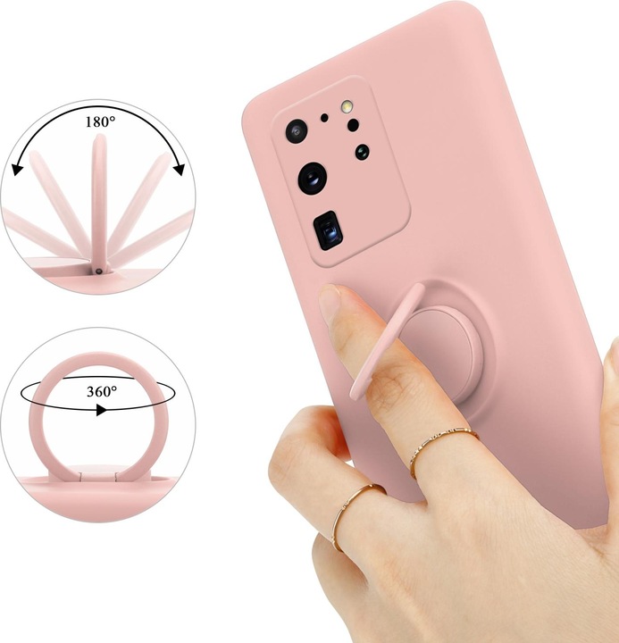 Actual product image Cadorabo TPU Liquid Ring Silicone Case Cover (Samsung Galaxy S20 Ultra)