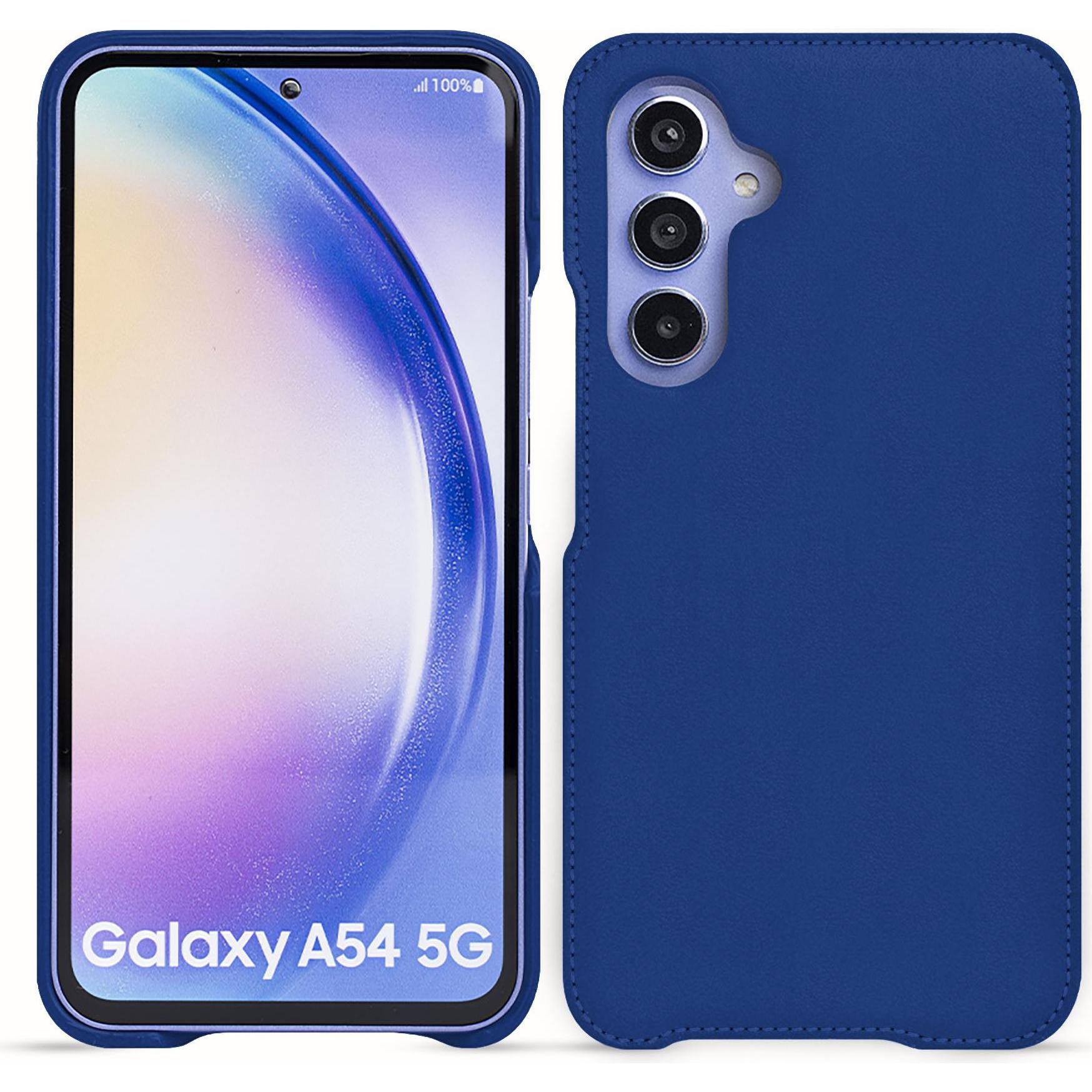 Noreve Lederschutzhülle (Samsung Galaxy A54 5G), Smartphone Hülle, Blau