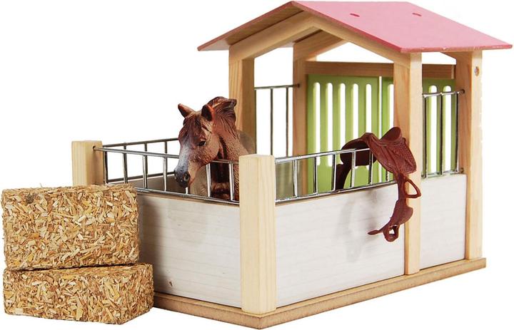 Produktbild Kids Globe Farming Kinderglobus Pferdebox Holz 1:24